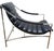 Metal 1970s Mid Century Italian Chrome Lounge Sling Chair Tuck Roll Living Room Arm Vintage For Sale - Image 7 of 18