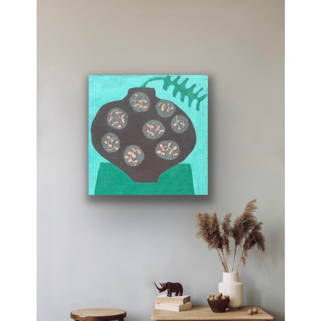 Vessel With Fern Leaf For Sale - Image 4 of 5