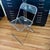 Metal Italian Plia Folding Chairs by Giancarlo Piretti for Anonima Castelli Italy Lucite Chrome - A Pair For Sale - Image 7 of 9