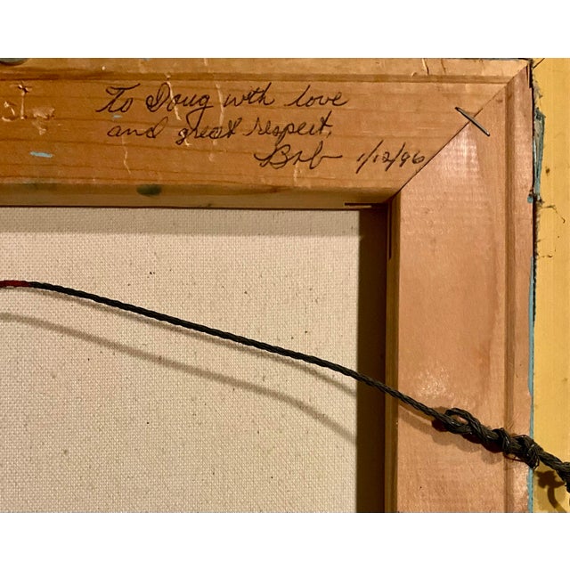 Original Oil on Board Provincetown Icehouse Pier Long Point Lighthouse 1995 Framed For Sale - Image 4 of 5