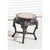 Chinese Hongmu stool or pedestal stand. Beaded Edge with marble insert top. The hongmu wood is mature and smooth to the...