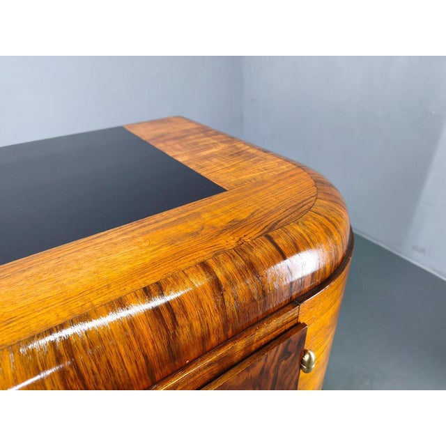 Art Deco Walnut Sideboard, Czechoslovakia, 1930s For Sale - Image 16 of 18