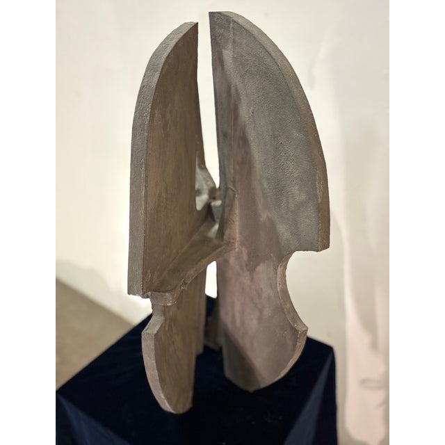 Abstract Constructivist Table Sculpture in Paint & Compressed Wood by Ponzio IV, 1976, in Very Good conditions. Designed...