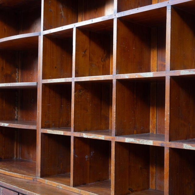 Large Vintage Hardware Store Cabinet, 1920 For Sale - Image 6 of 8