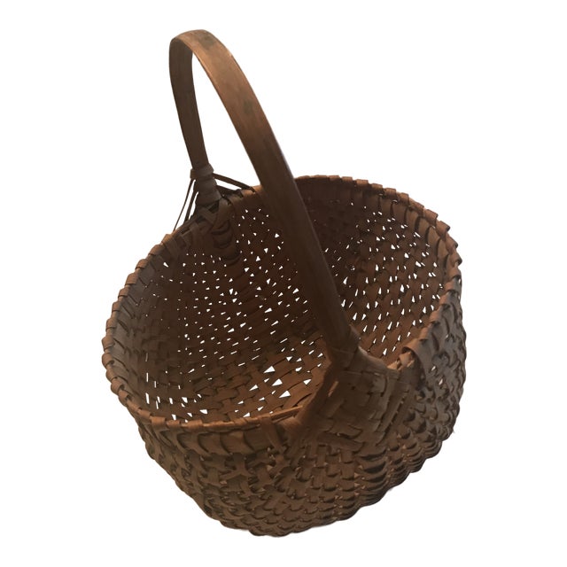 Antique Egg Gathering Woven Basket Chairish