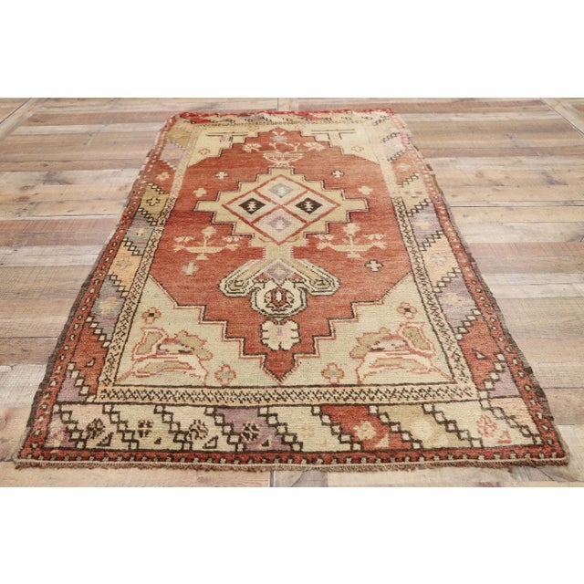 Vintage Turkish Oushak Rug - 03'04 X 06'08 | Chairish