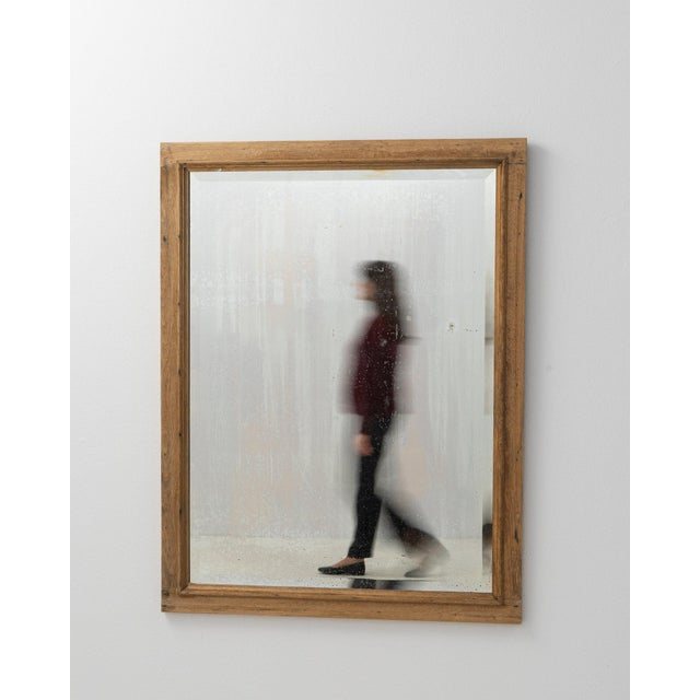 19th Century France Amber Wood Mirror For Sale - Image 9 of 9
