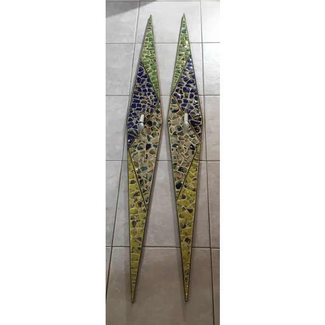 Artistic Brass Wall Hanging Sconces - a Pair For Sale - Image 11 of 13