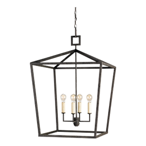 Currey & Company Denison Large Black Lantern