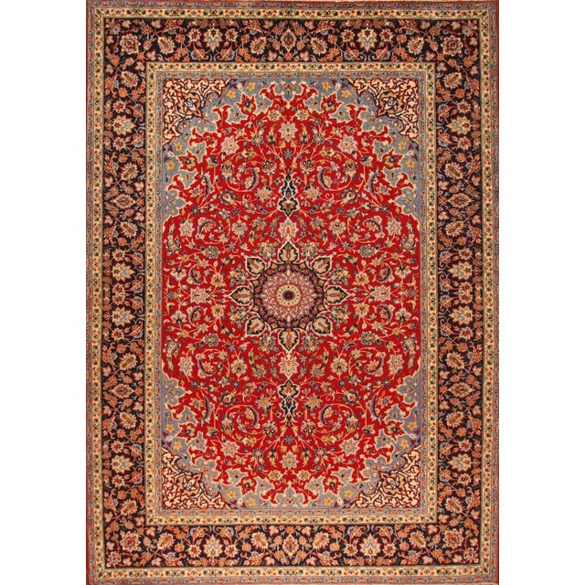 Middle Eastern Hand-Knotted Rug For Sale - Image 11 of 11