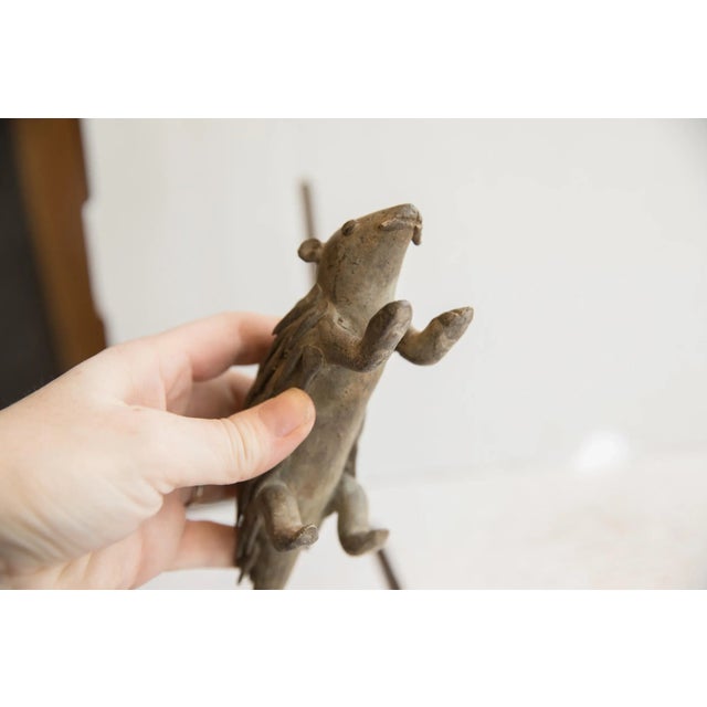 Vintage African Porcupine Sculpture For Sale In New York - Image 6 of 9