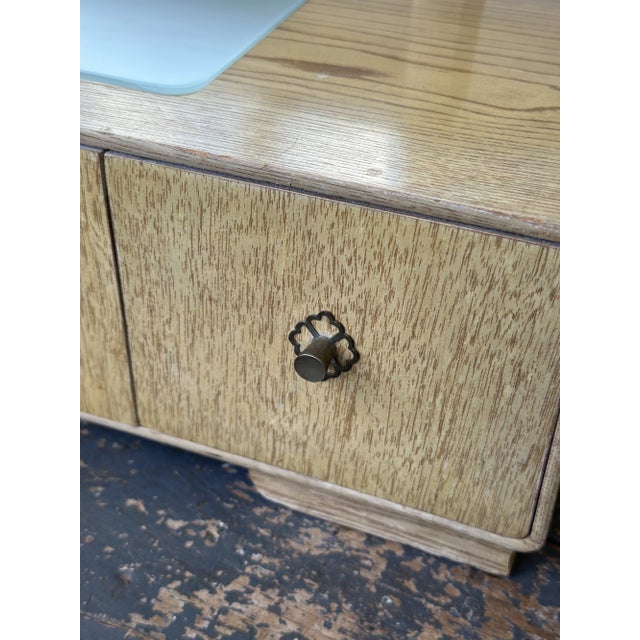 Vintage Japanese Kyodai Tri-Fold Mirror Tansu Vanity/Chest, Circa 1950s For Sale - Image 9 of 18