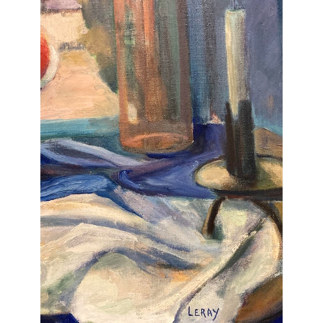 Leray, Before the Window, 1960s, Oil on Canvas For Sale - Image 10 of 17