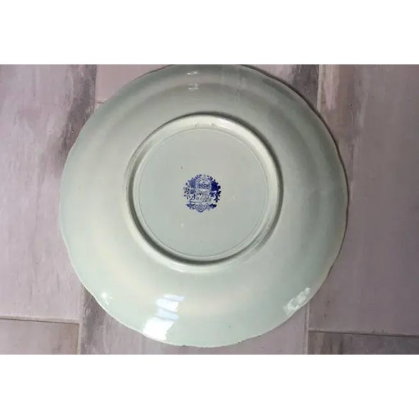 These large antique platters were crafted in Holland, circa 1920. They depict traditional Dutch landscapes with windmills...