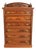 Herter Brothers Style Antique Eastlake Victorian Carved Walnut and Burl Wood Highboy Dresser, Circa 1880s For Sale