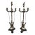 Antique Circa 1890 Ferdinand Barbedienne Foundry French Bronze Pair Candelabras For Sale