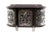 Rosewood Jewelry Box with Silver Structure and Lined Interior For Sale - Image 10 of 10