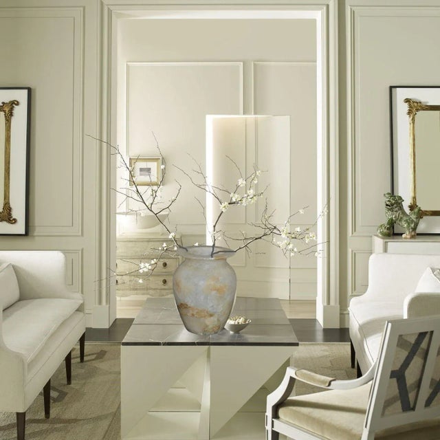 1910's Egyptian or Phoenician Style Pure Alabaster Vase Jar For Sale - Image 4 of 11