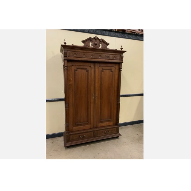 Antique Gründerzeit Wardrobe, 1880 For Sale - Image 3 of 9