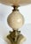 1960's Brass and Alabaster Stone Pedestal Bowl For Sale - Image 10 of 11