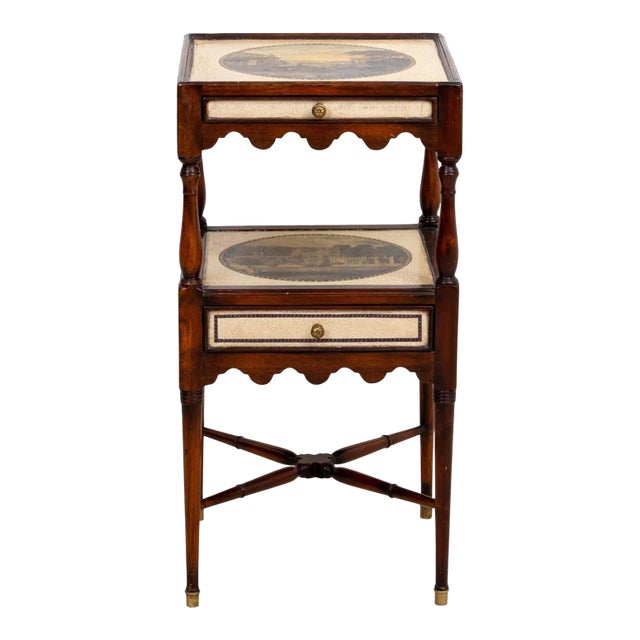 Theodore Alexander Two Drawer Side Table For Sale