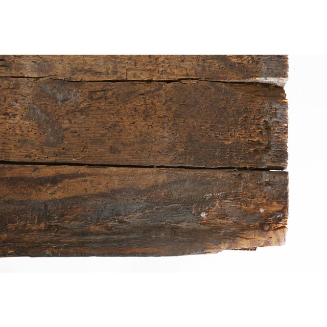 French Industrial Console Table in Wood, 1920s For Sale - Image 13 of 18