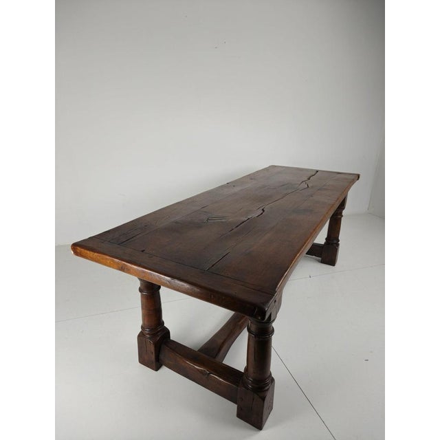 English Oak Dining Table, 20th Century For Sale - Image 14 of 18