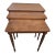 Vintage Ethan Allen Furniture Regency Style Set of Three Nesting Tables For Sale