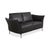Modern Vanda 2-Seater Sofa in Anthracite Leather from Koinor For Sale - Image 3 of 16