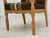 Danish Armchair in Striped Furniture Wool and Carved Oak Wood, 1970s For Sale - Image 15 of 17
