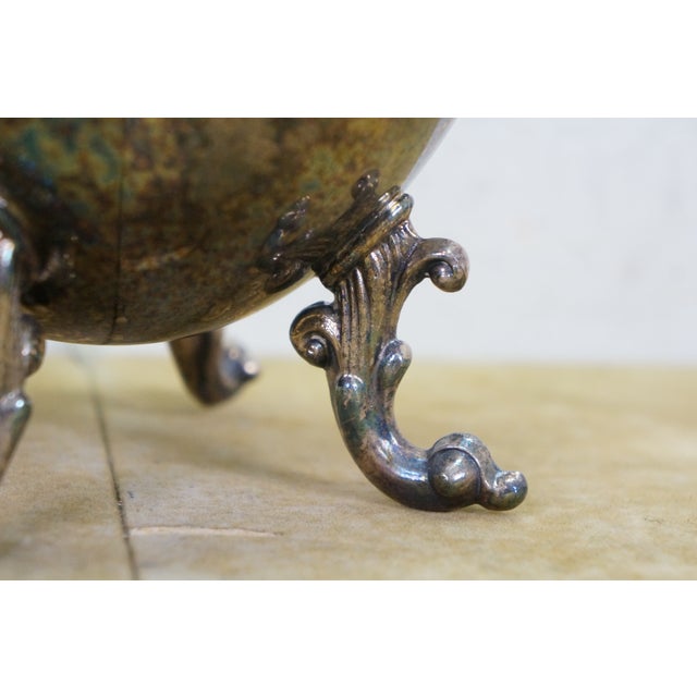Vintage Birmingham Silver Co Plated Tea Set Tilting Kettle Sugar Creamer - 5 Pieces For Sale - Image 17 of 18