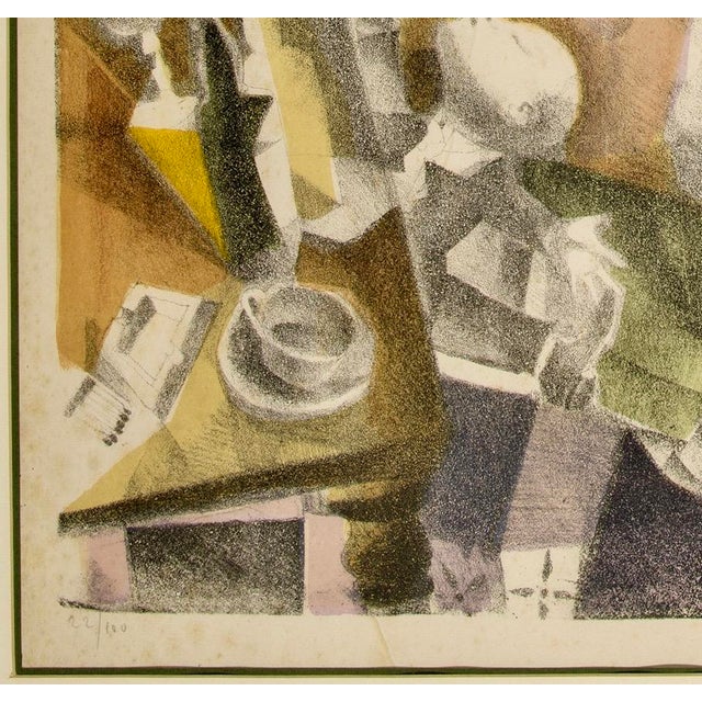 Mid-Century Modern Ugo Attardi, 1980s, Lithograph, Framed For Sale - Image 3 of 11