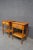 Pair of Cherry Valley Stickley nightstands by Leopold Stickley, featuring rectangular tops with molded edges, single...