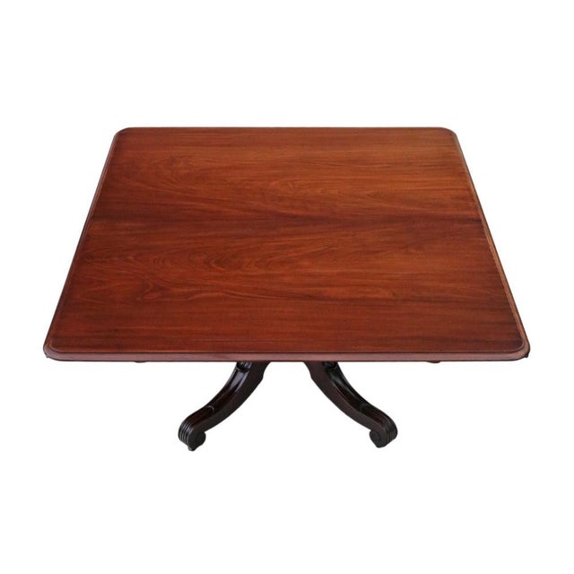 Large Antique Cuban Mahogany Dining Table by James Mein, 1800s For Sale - Image 3 of 14