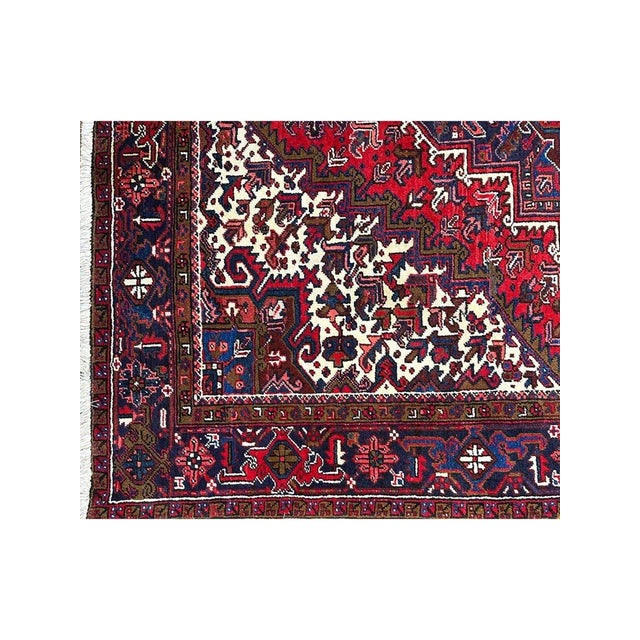 8x10 Old Persian Heriz Area Rug - 501974 For Sale - Image 9 of 11