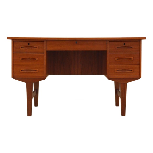 Vintage Danish Teak Desk, 1960s For Sale