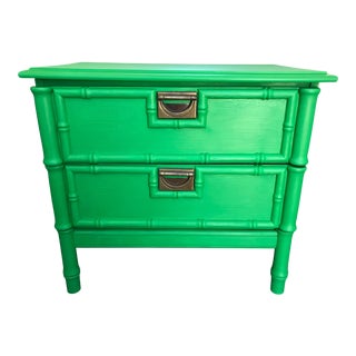 Vintage New Faux Bamboo Nightstands Chairish