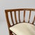 Wood Art Deco Italian Tub Chair in Wood and White Fabric, 1930s For Sale - Image 7 of 18