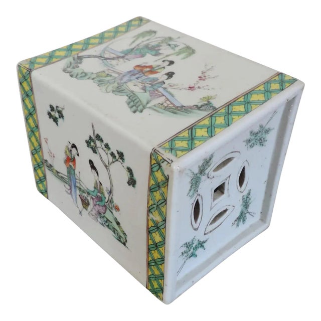 Large 19th Century Chinese Porcelain Vase in Famille Verte Palette For Sale