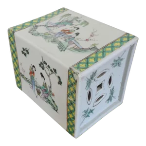 Large 19th Century Chinese Porcelain Vase in Famille Verte Palette