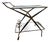 Trolley in Wood, Brass and Glass Shelves attributed to Cesare Lacca for Cassina, 1950s For Sale