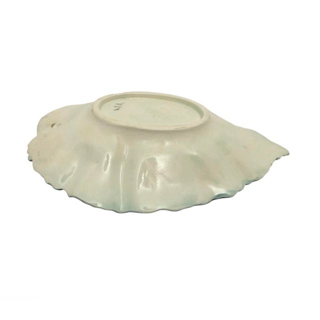 Antique SGH Smith Griffin & Hill Majolica Leaf Bowl Plate Etruscan C1880 (D-4). For Sale In Atlanta - Image 6 of 10