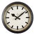 Industrial Factory Black Wall Clock from Siemens, 1950s For Sale