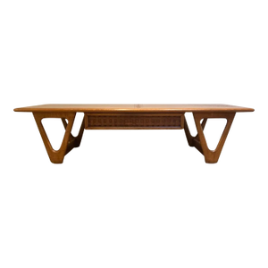 Lane Perception Mid Century Modern Walnut Coffee Table C. 1960