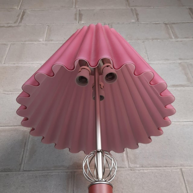 Pink Murano Glass Handkerchief Floor Lamp, 1970s For Sale - Image 6 of 14