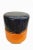 Coastal Vintage Orange & Black Fishing Buoy — 1940s–60s Wood-Fiber Maritime Float For Sale - Image 3 of 6