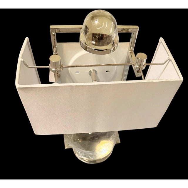 Modern Global Views Fortune Teller Sconces Pair New Polished Stainless Steel For Sale - Image 3 of 8