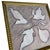 Contemporary Original Botanical Leaf Painting in Gold Beaded Frame, Acrylic & Oil on Canvas, 13" X 13" by Tatiana Duperault For Sale - Image 3 of 4