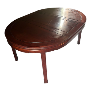 1970s Solid Wood Expandable Table