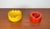 Mid-Century Modern German Space Age Red and Yellow Ceramic Ashtrays, 1960s, Set of 2 For Sale - Image 10 of 18